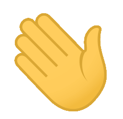 Hand wave GIF